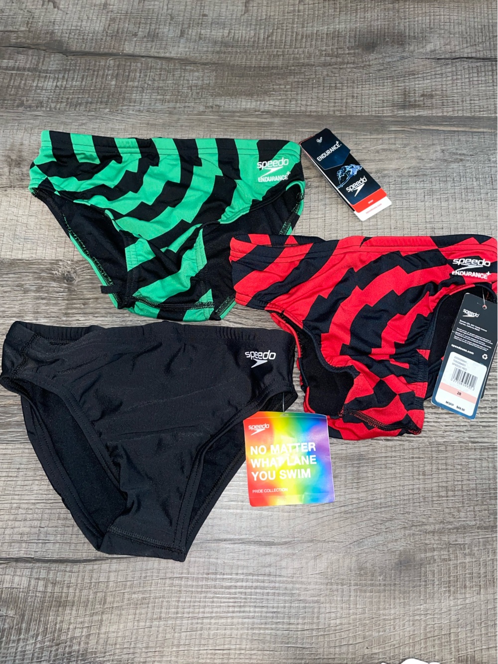 Speedo Men’s Swim Briefs Size 28 NWT Eco Endurance NEW CHOOSE Color
